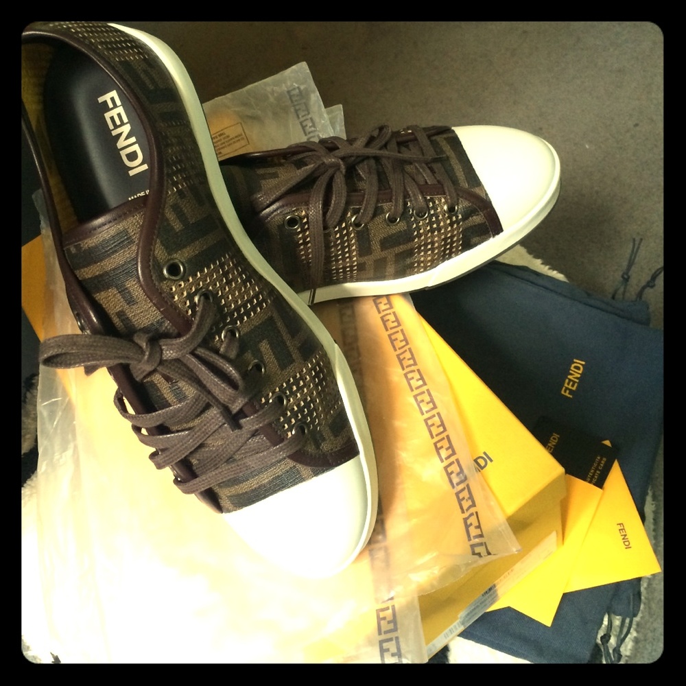 COPY - FENDI - ZUCCA PERFORATED SNEAKERS